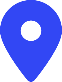 Blue map pin